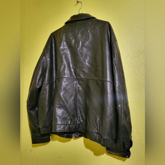 Reaction by Kenneth cole soft leather jacket sz Xl color black - Picture 4 of 7
